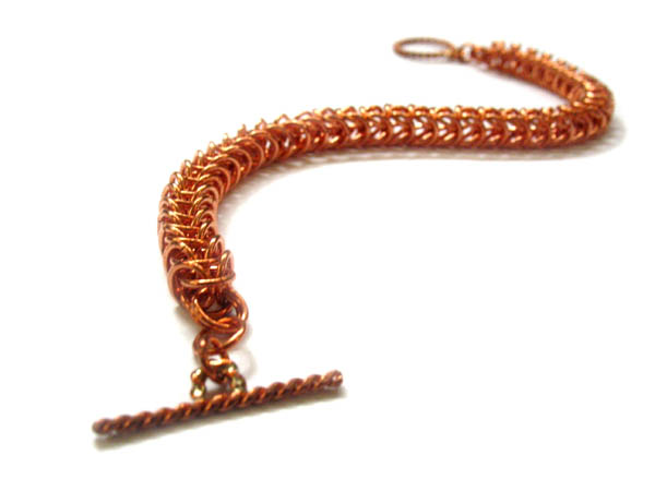 Custom Copper Chainmaille Bracelet